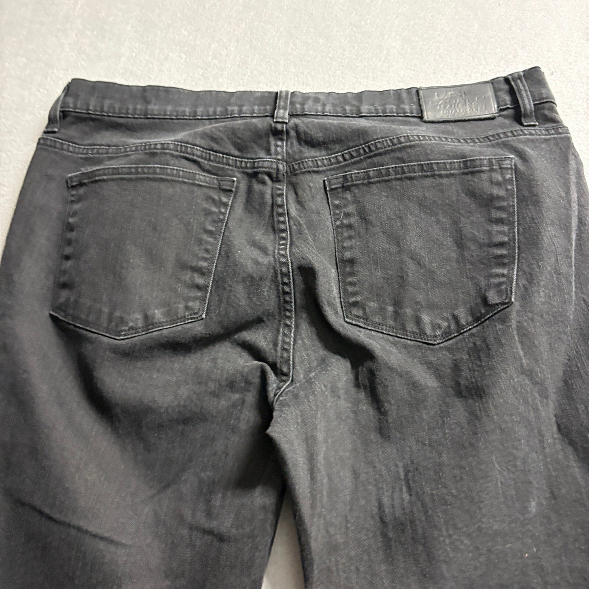 Lauren Ralph Lauren Jeans Womens 16 Black Denim Straight Leg Stretch Pants LRL
