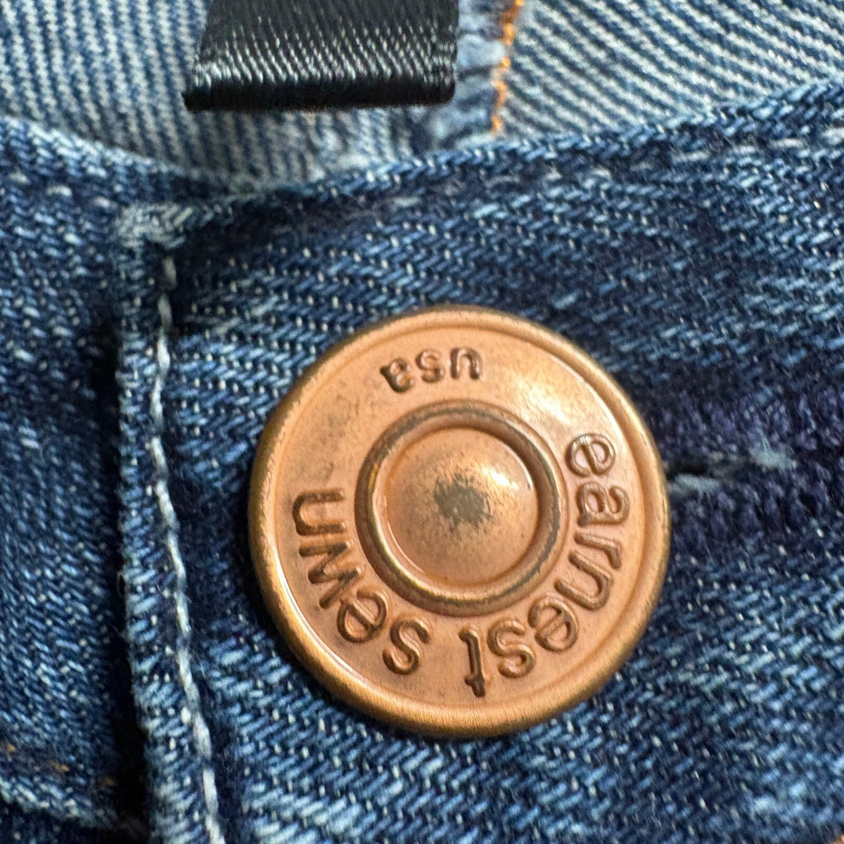 Earnest Sewn Harlan Slimmer 283 Womens Jeans Size 26 Dark Wash Made in USA
