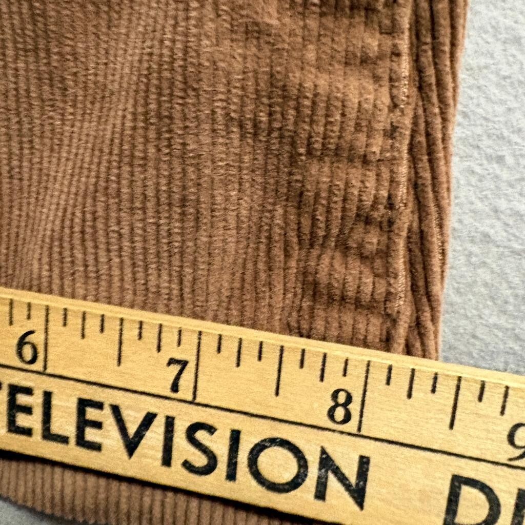 J Galt Brandy Melville Corduroy Flare Pants Womens Small Brown Low Rise Retro