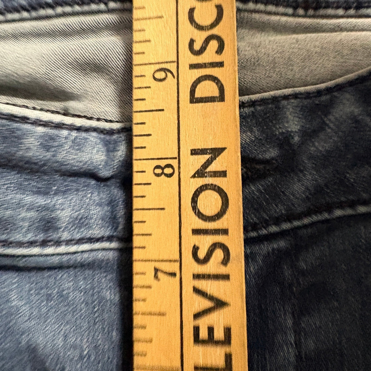 David Kahn Power Stretch Jeans Womens 27 Blue Denim Skinny Leg Made in USA