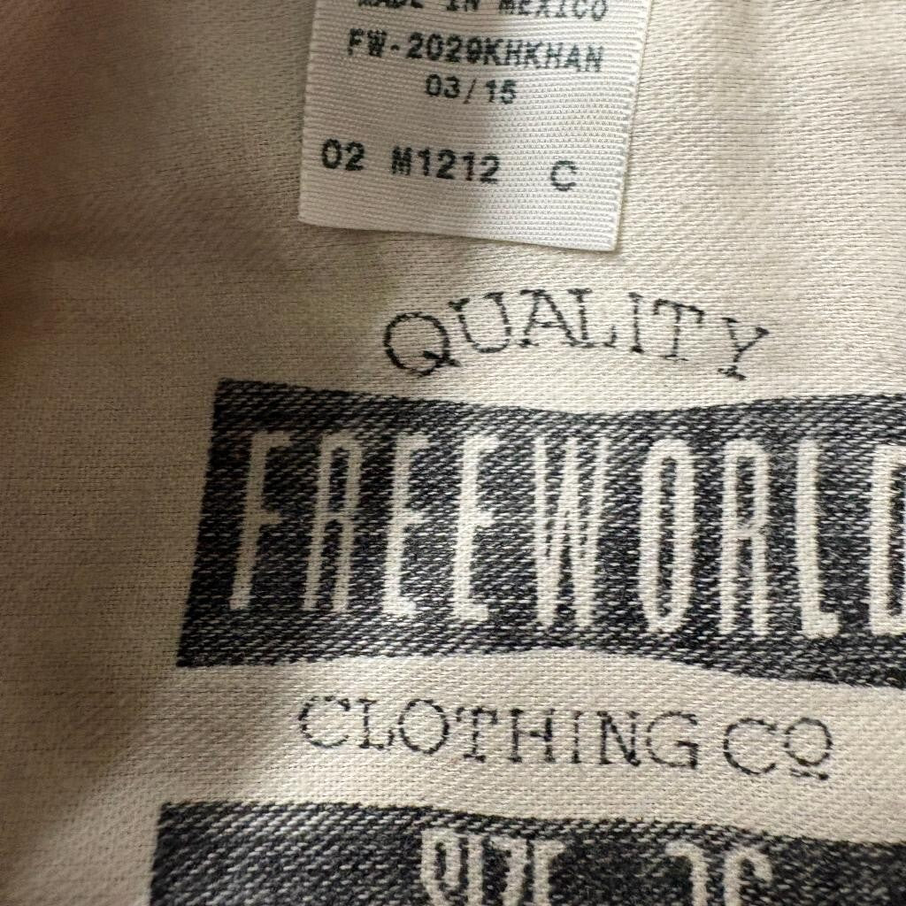 Freeworld Night Train Regular Fit Pants Mens 36x31 Khaki Brown Cotton Chino