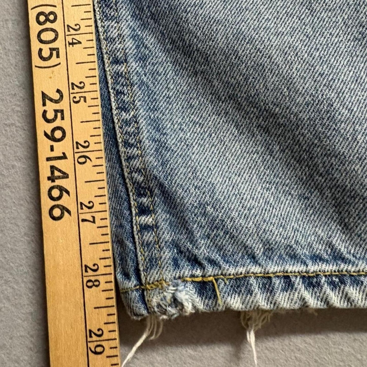 JJIM Wide Leg Jeans Womens Size S Blue Denim High Rise Distressed Hem 100%