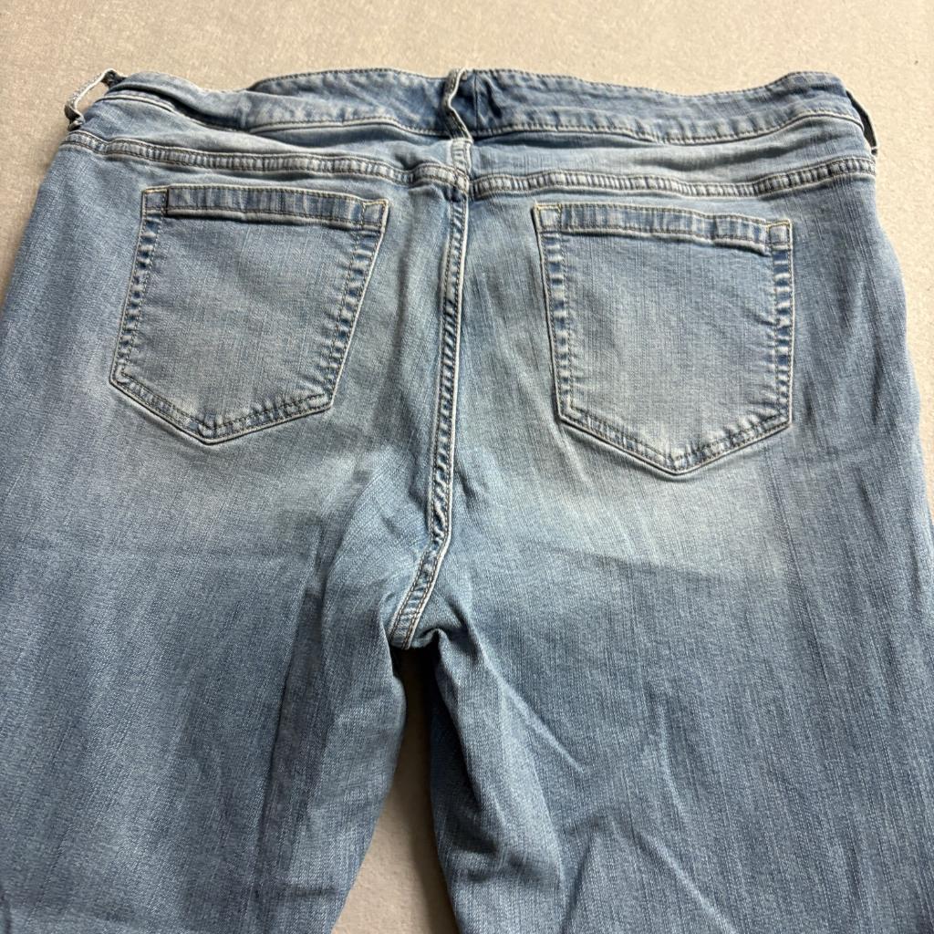 Torrid Slim Bootcut Jeans Womens 16S Blue Denim Stretch Plus Size 16 Short