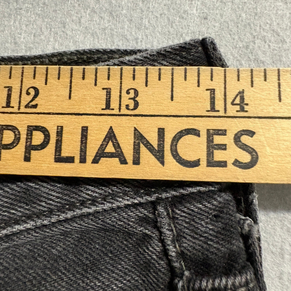 Levi's Premium Wedgie Straight Jeans Womens 26 Black Distressed Raw Hem Denim