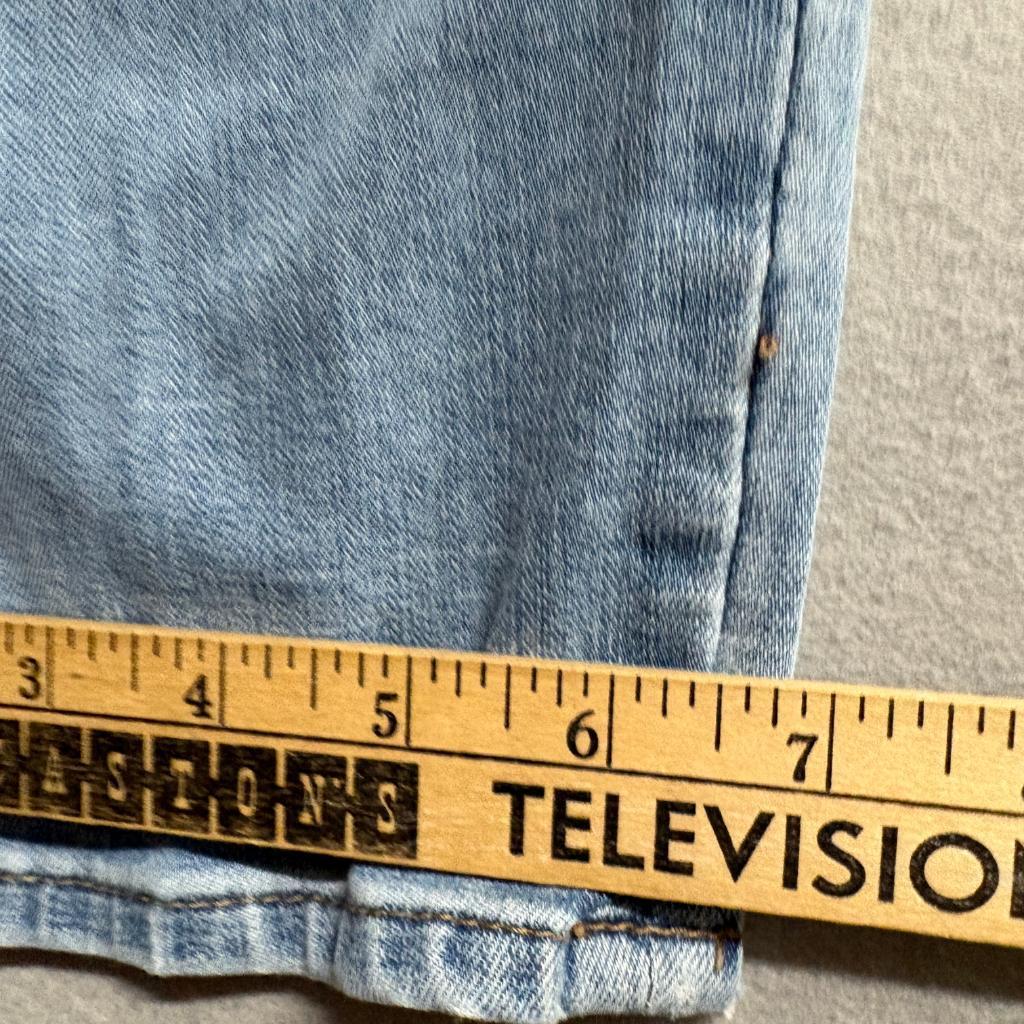 Chicos So Slimming Girlfriend Slim Leg Crop Jeans Womens Blue Denim Side Stripe