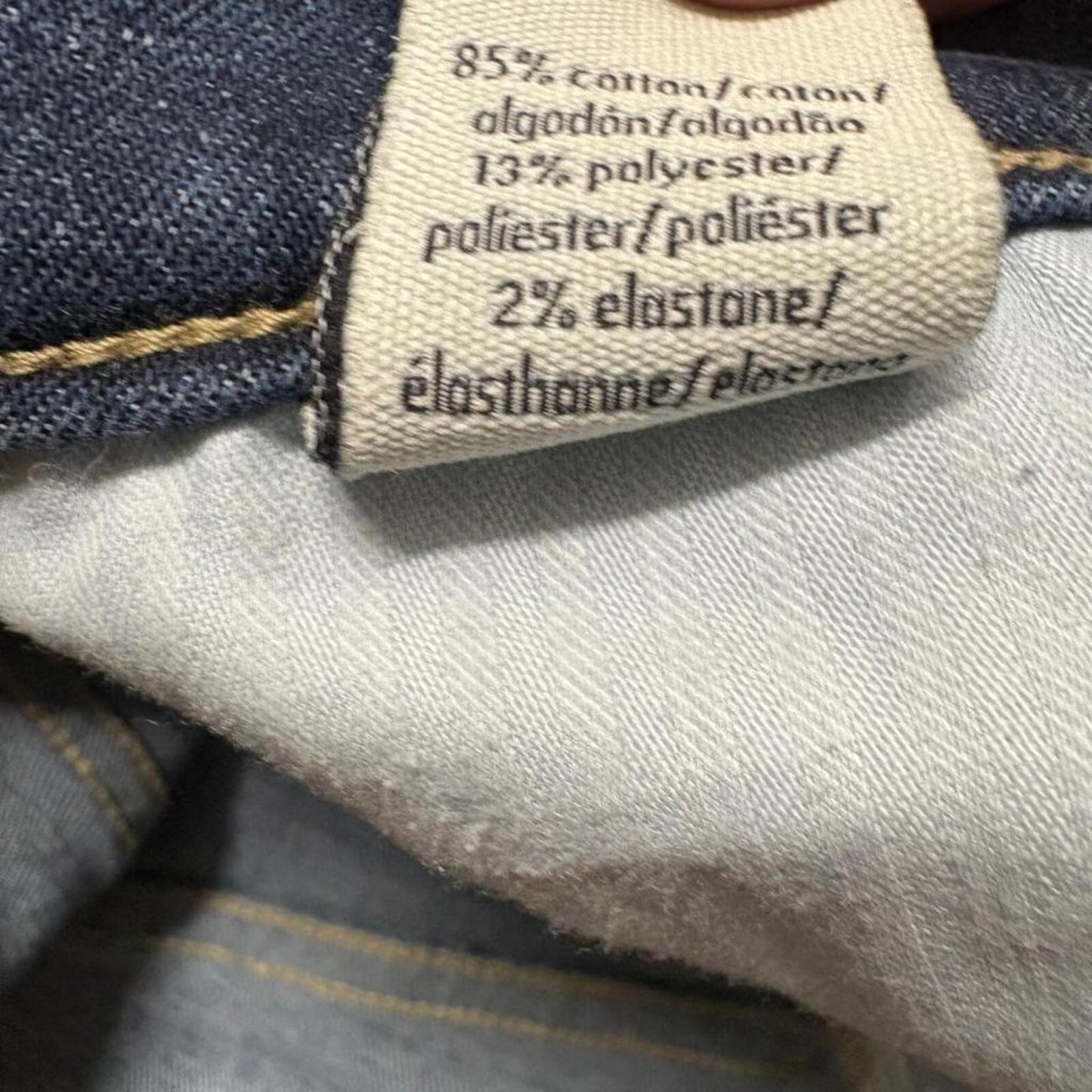 Calvin Klein Jeans Womens W30 L30 Straight Leg Blue Denim Stretch Pants