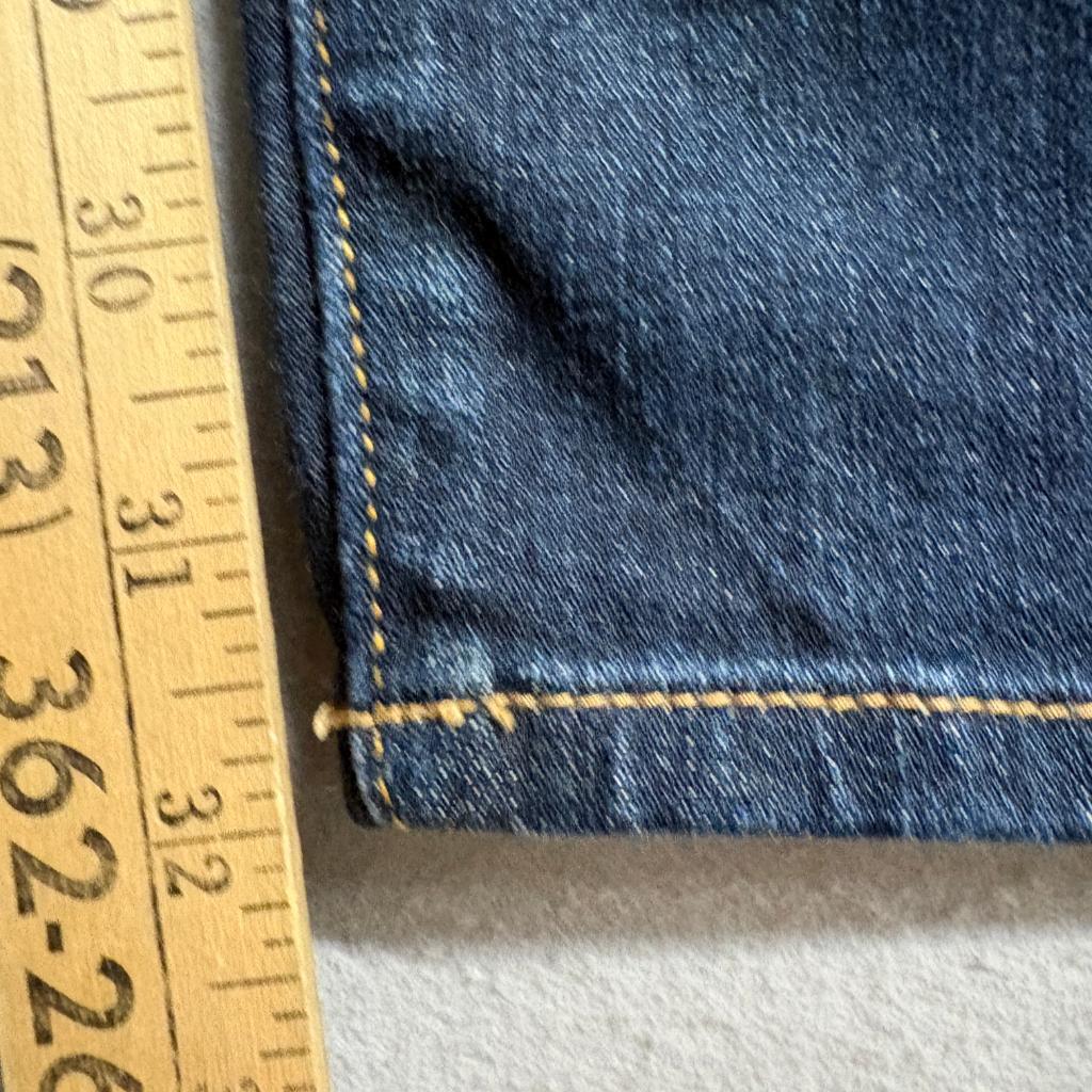 American Eagle Skinny Jeans Womens 2 Regular Blue Distressed Patchwork Denim