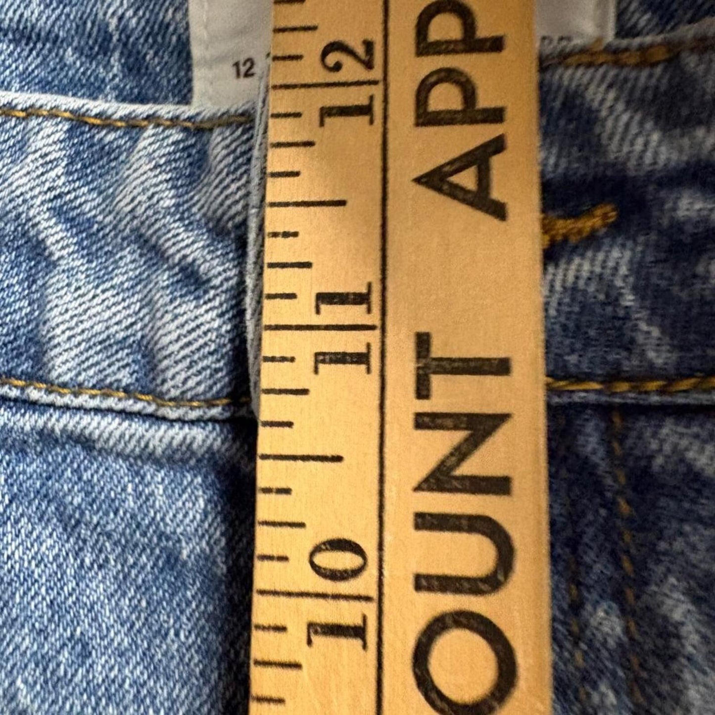 Cotton On Original Flare Jeans Womens Size 8 US Blue High Rise Stretch Denim