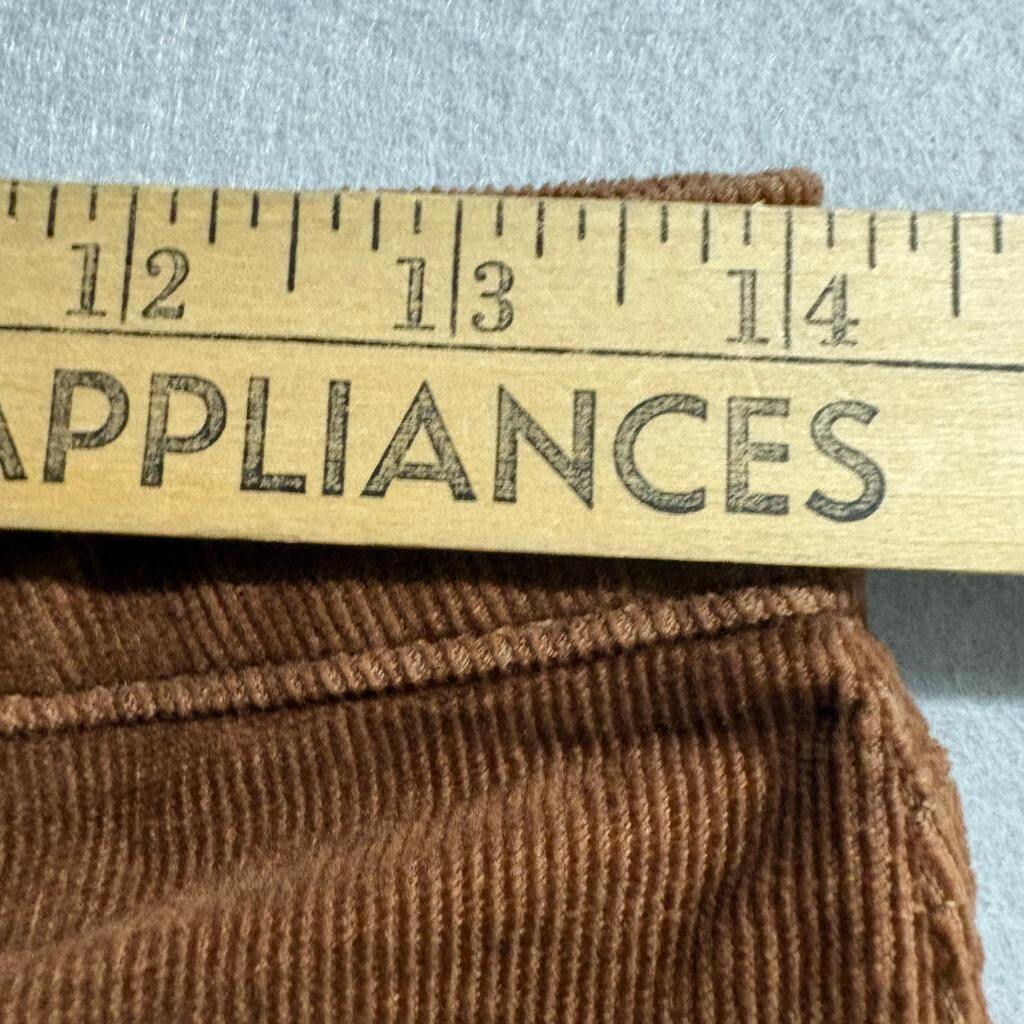 Gap Kids Girls Size 16 Flare High Rise Corduroy Pants Brown Stretch Adjustable