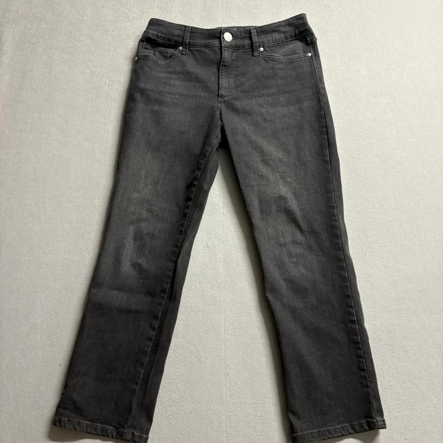 Gloria Vanderbilt Shape Effect Jeans Womens 10S Black Tummy Sculpt Straight Leg