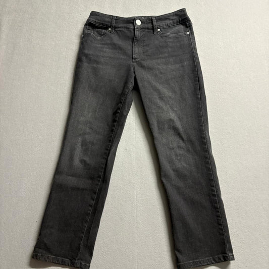 Gloria Vanderbilt Shape Effect Jeans Womens 10S Black Tummy Sculpt Straight Leg