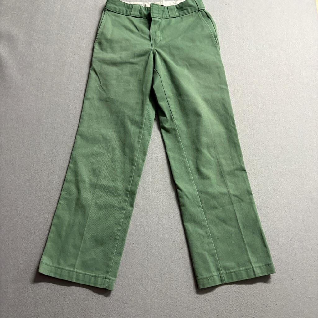 Dickies 874 Original Fit Work Pants Mens 28x30 Green Twill Chino Icons