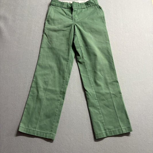 Dickies 874 Original Fit Work Pants Mens 28x30 Green Twill Chino Icons