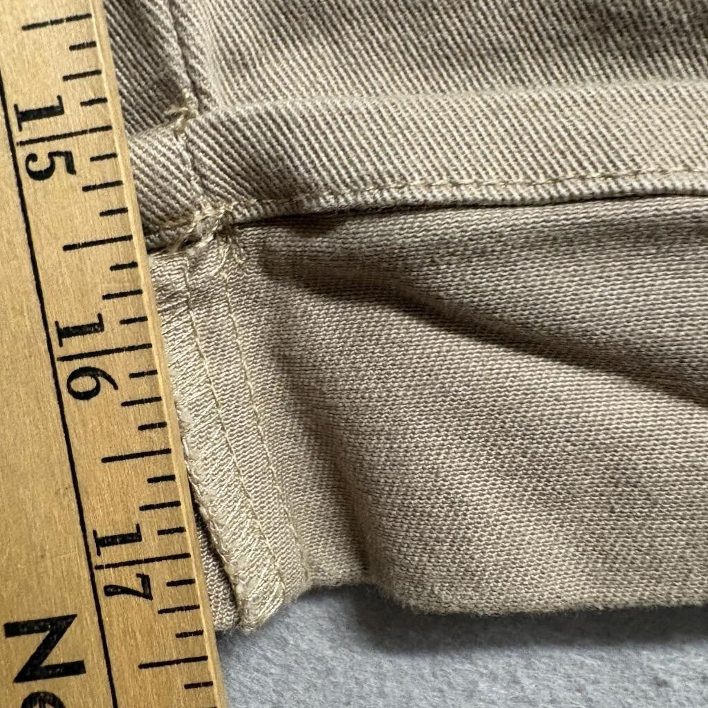 Gloria Vanderbilt Amanda Capri Jeans Womens Size 8 Khaki Brown Stretch Denim