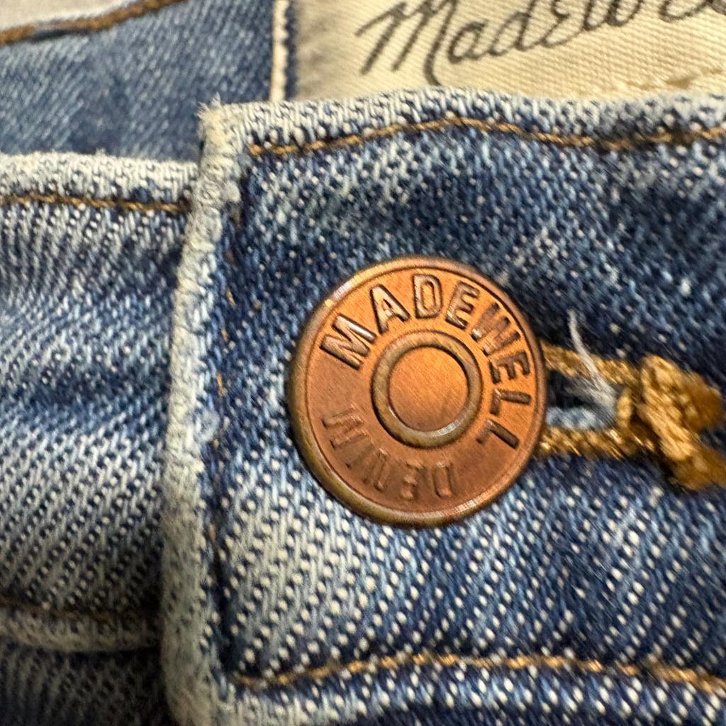Madewell The Perfect Vintage Jean Womens 25P Petite Blue Stretch Denim Pants