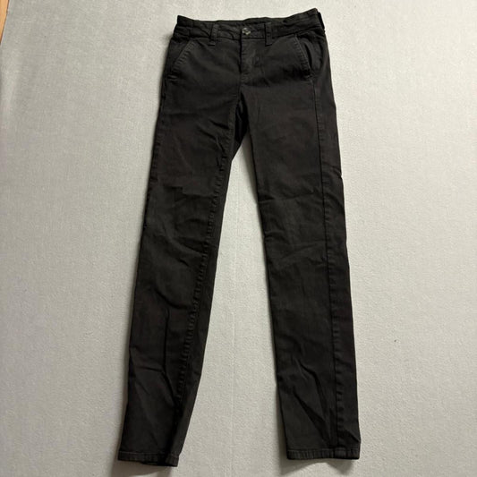 American Eagle Outfitters Pants Mens 0 Regular Black Stretch Chino Casual