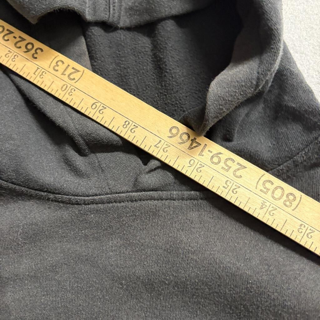 Vans Off The Wall Hoodie Mens Large Black Graphic Pullover Sweatshirt