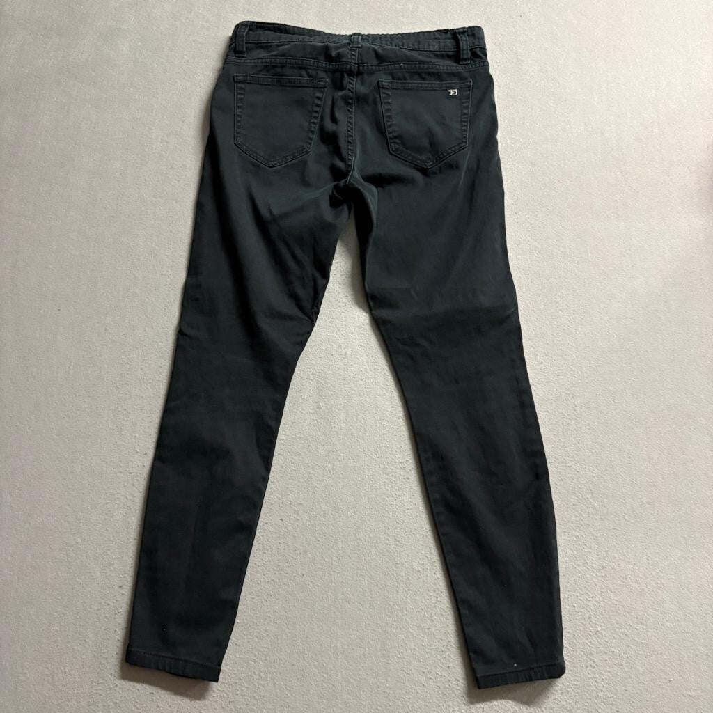 Joe's Jeans Womens 28 Black Skinny Jeans Multi Zip Pockets Stretch Denim