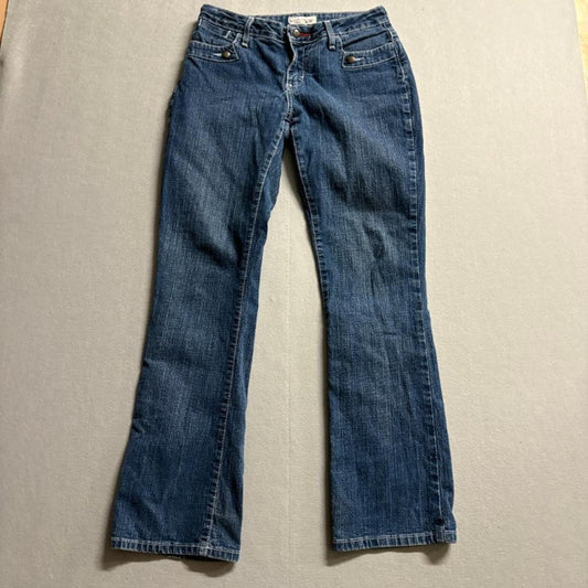 Wrangler Twenty X Jeans Womens 7/8 x 32 Blue Denim Low Rise Slim Fit Bootcut