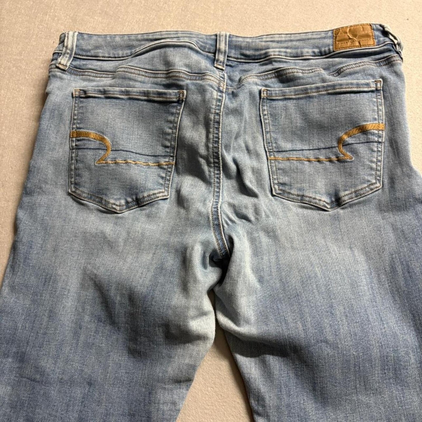 American Eagle Ne(x)t Level Stretch Jegging Jeans Womens 16 Regular Blue Denim