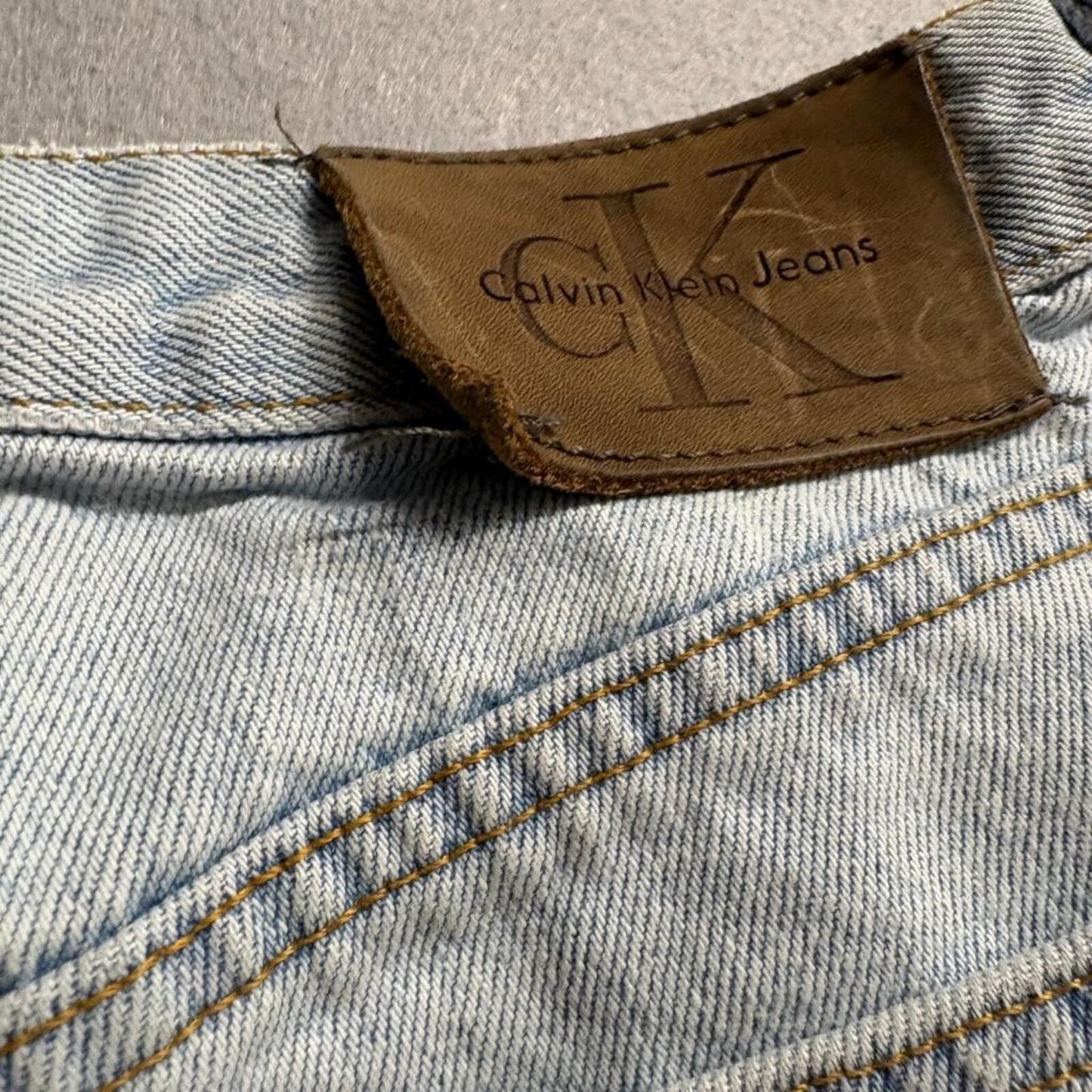 Vintage Calvin Klein Jeans Womens 10 Light Wash Denim High Rise Straight Leg
