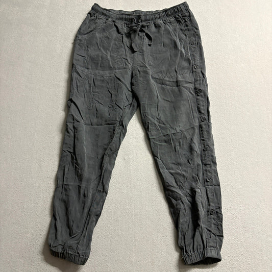 Cloth & Stone Womens Tencel Jogger Pants Size XS Dark Gray Side Button