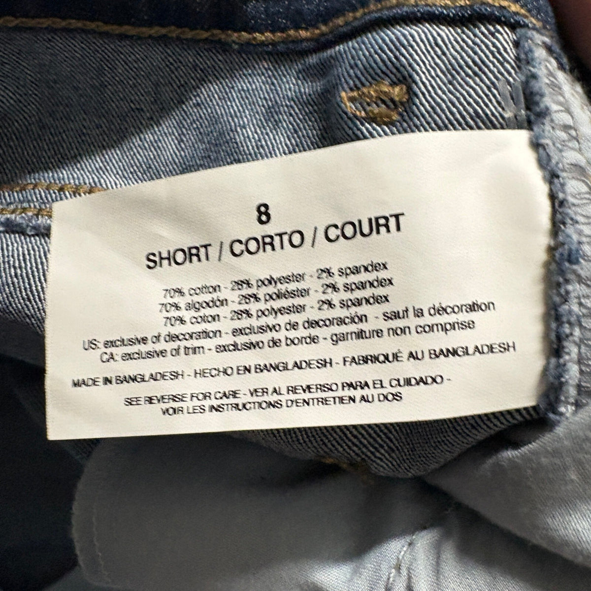 Gloria Vanderbilt Amanda Jeans Womens 8 Short Blue High Rise Tapered Leg Stretch