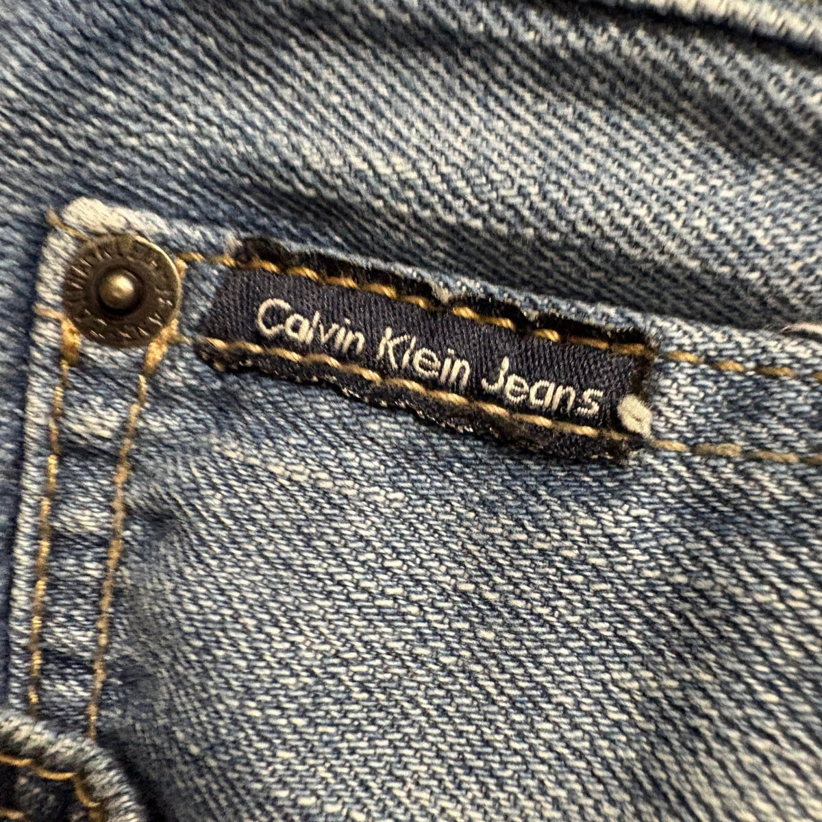 Calvin Klein Jeans Mens 32x32 Medium Wash Blue Denim Bootcut Stretch Jeans