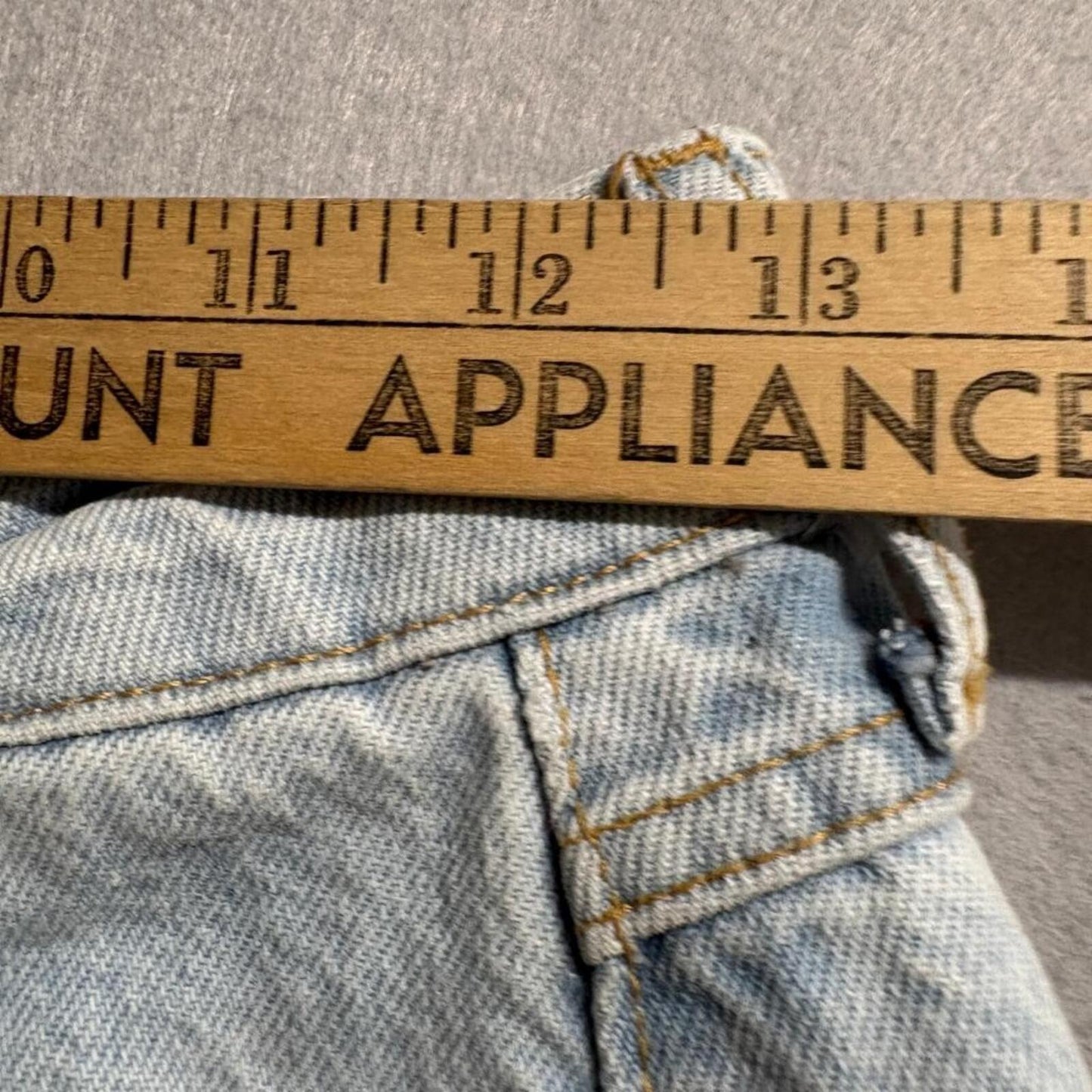 Piral Jeans Womens Small Light Wash Denim High Rise Button Fly Split Hem
