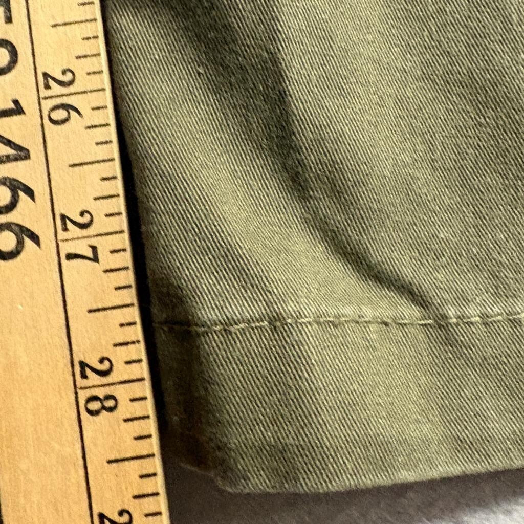 Volcom Mens Chino Pants Size 29 Green Cotton Blend Casual Skate Trousers