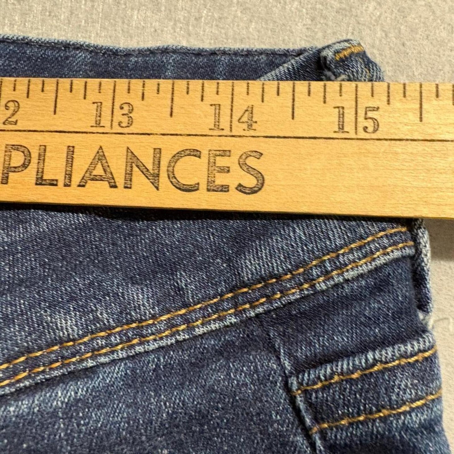 Hudson Signature Bootcut Jeans Womens 29 Blue Denim Flap Pocket Stretch