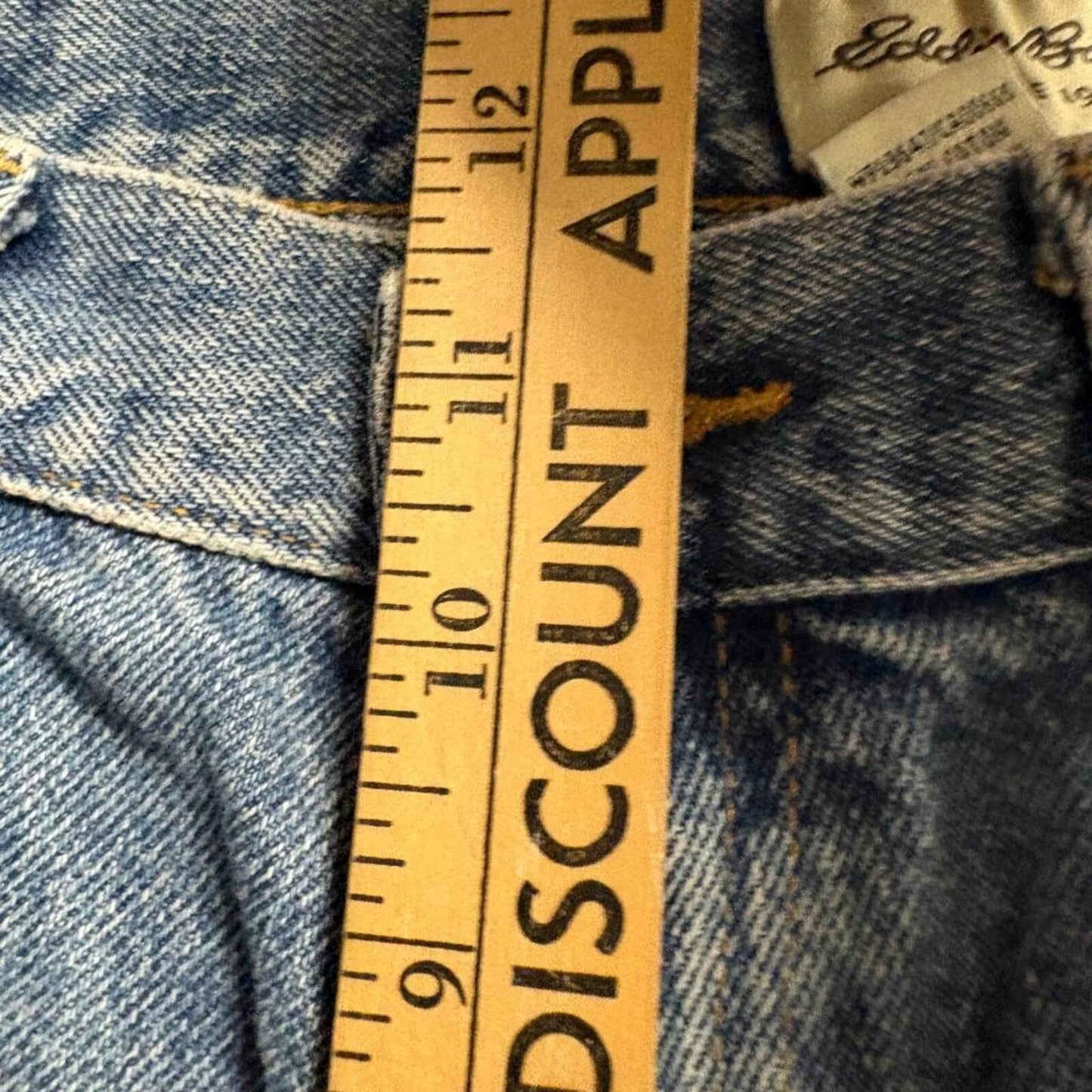 Eddie Bauer Vintage Mom Jeans Womens 10 Tall Blue Denim High Rise Straight Leg