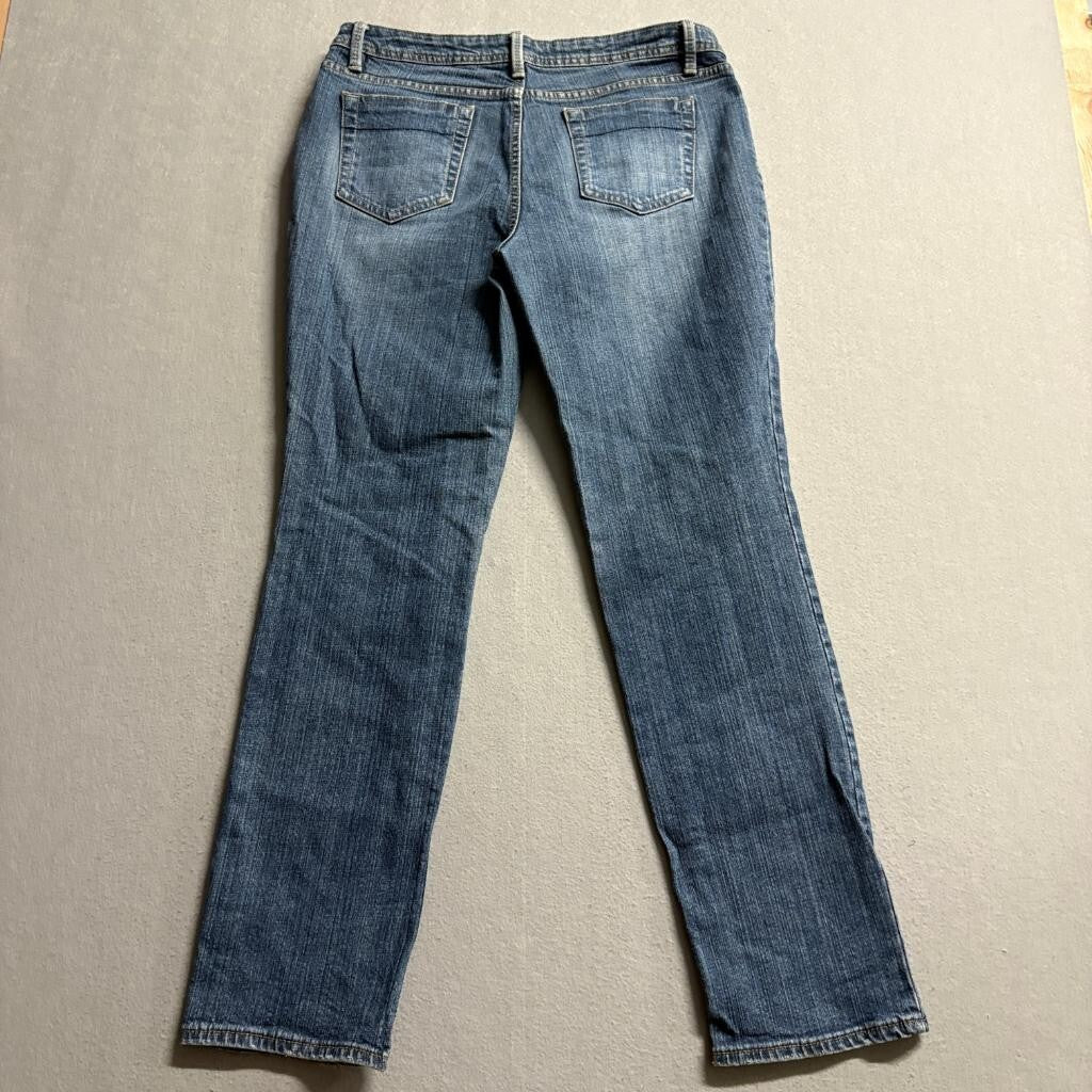Bitten Sarah Jessica Parker Jeans Womens 12R Blue Denim Straight Leg Stretch