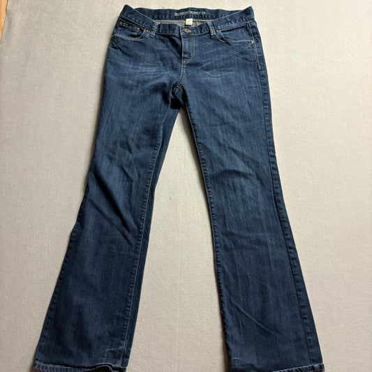 Mossimo Supply Co Womens Bootcut Jeans Size 11 Blue Denim Stretch Mid Rise