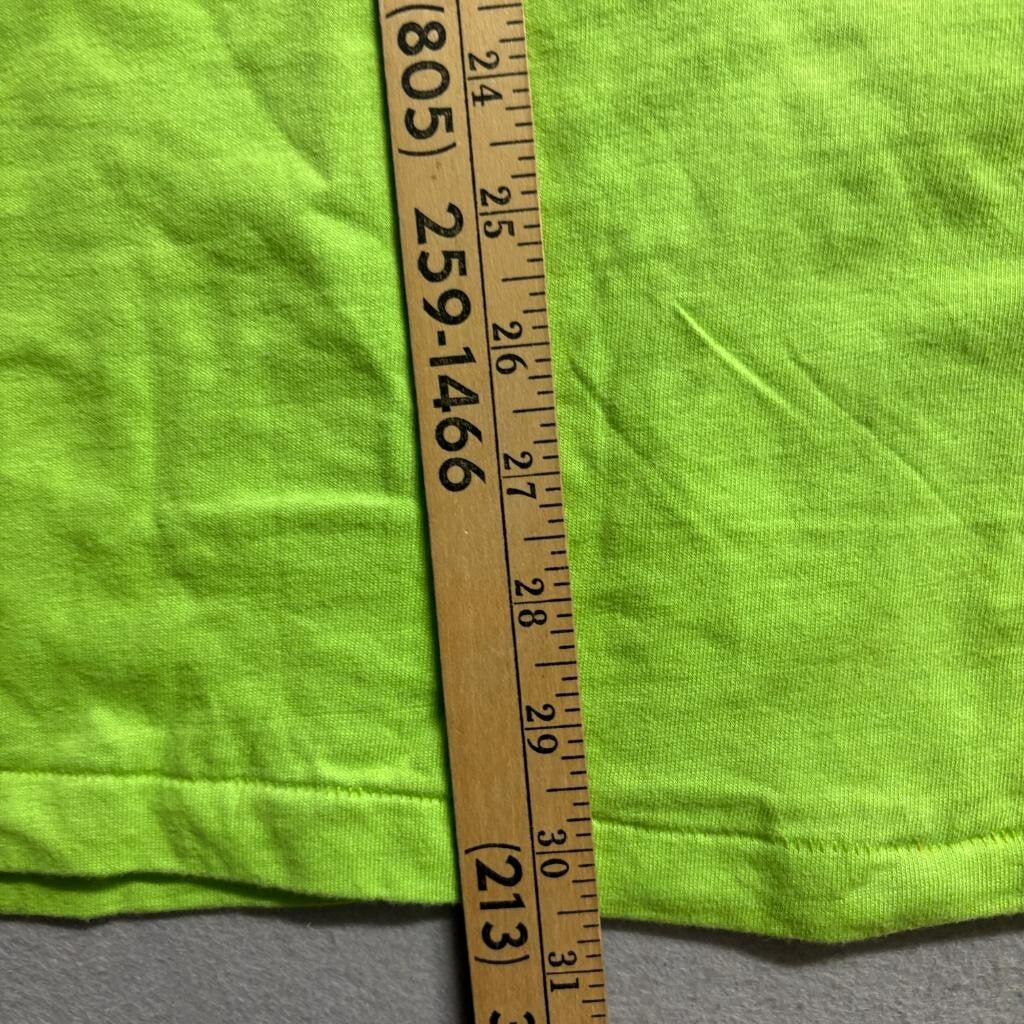 Vintage Hanes Beefy-T Blank T-Shirt Mens XL Green Single Stitch Made in USA