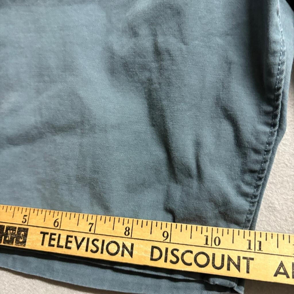 ONeill Mens Chino Shorts Size 36 Gray Green Stretch Standard Fit Cotton Blend