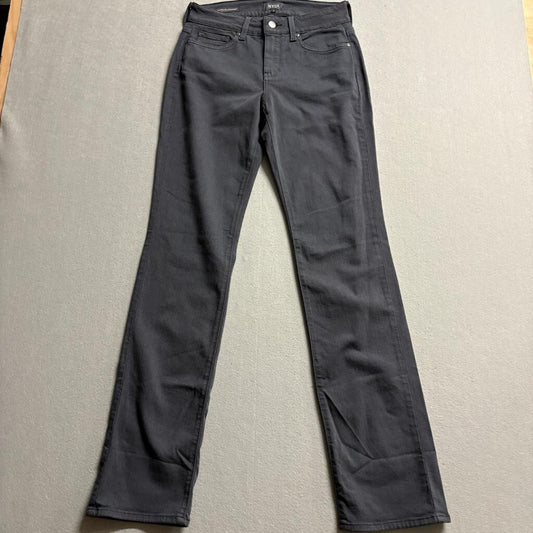 NYDJ Marilyn Straight Jeans Womens Size 4 Gray Cotton Blend Denim Stretch Pants