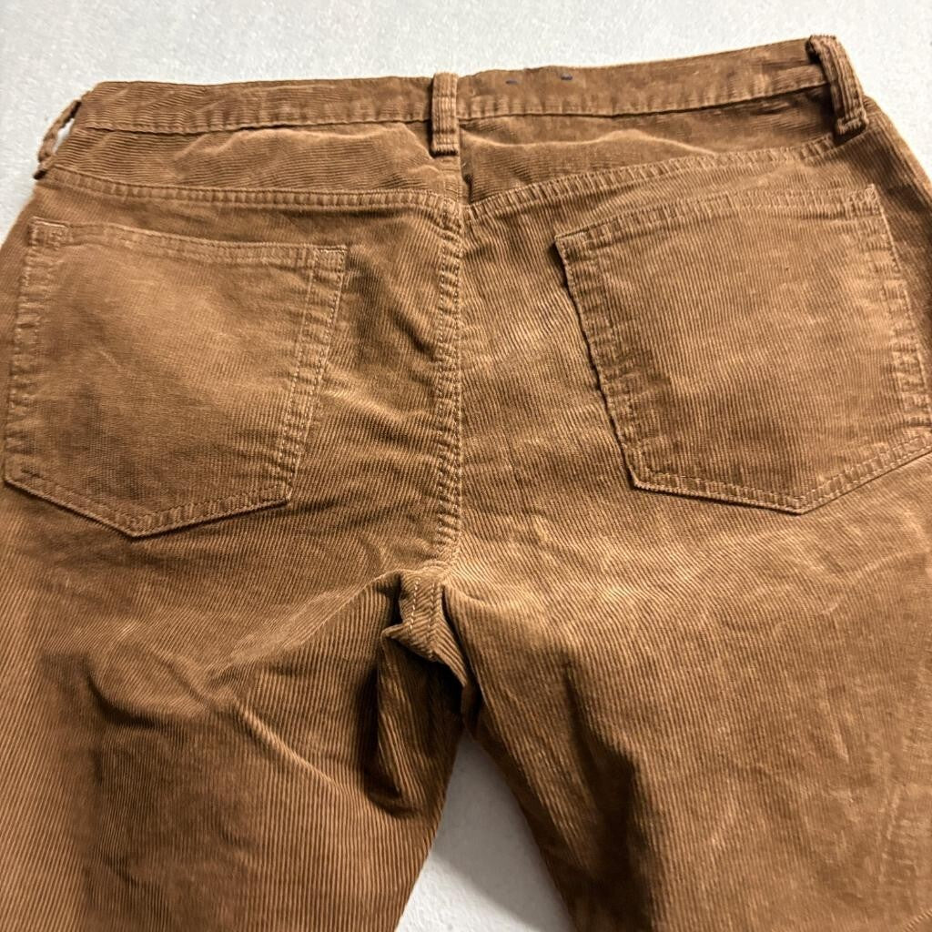 Gap 1969 Corduroy Pants Mens 33x32 Slim Fit Brown Stretch Cotton Cord