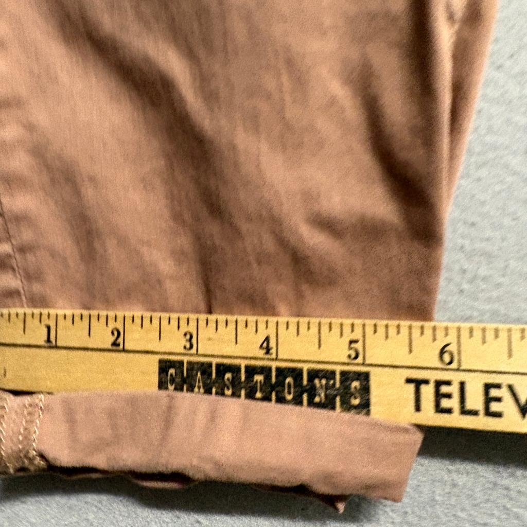 AG Adriano Goldschmied Caden Tailored Trouser Pants Womens 27R Brown Stretch