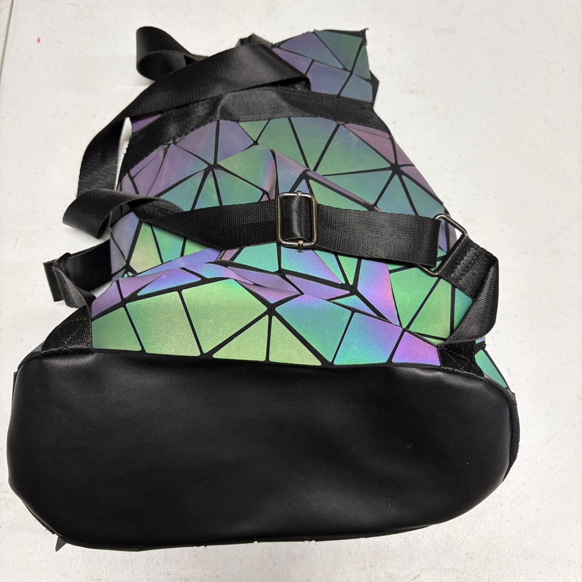 FZ Chenrry Luminous Geometric Backpack Holographic Reflective Women's Bag