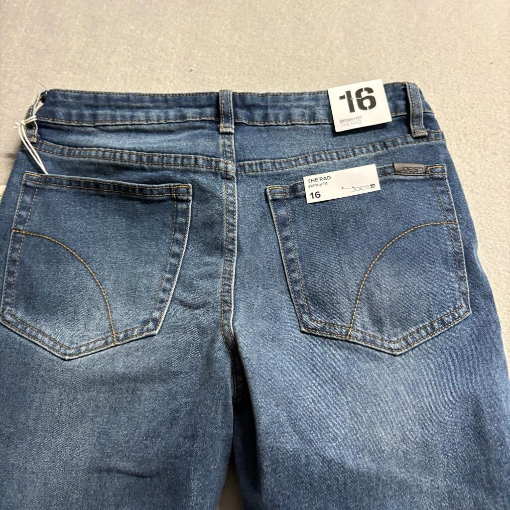 Joe's Jeans The Rad Skinny Fit Girls Size 16 Blue Denim Stretch Jeans NWT