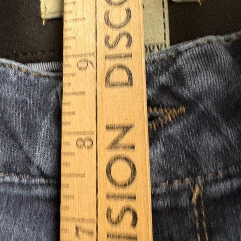 Democracy Ab Technology Skinny Jeans Womens 10P Blue Stretch Crop Denim