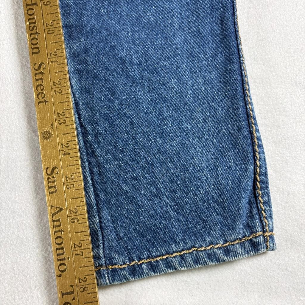 Vintage Jeanjer Jeans Womens 7/8 High Rise Western Yoke Tapered Leg Denim Blue