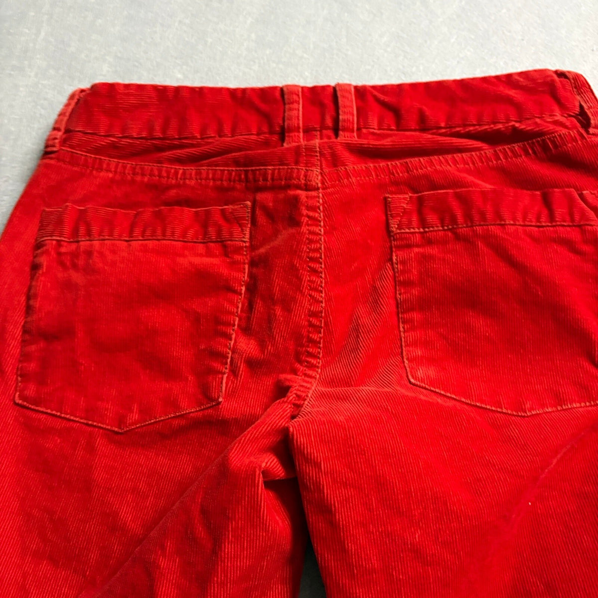 J. Crew Womens Red Corduroy Favorite Fit Stretch Bootcut Pants Size 4 Short 4S