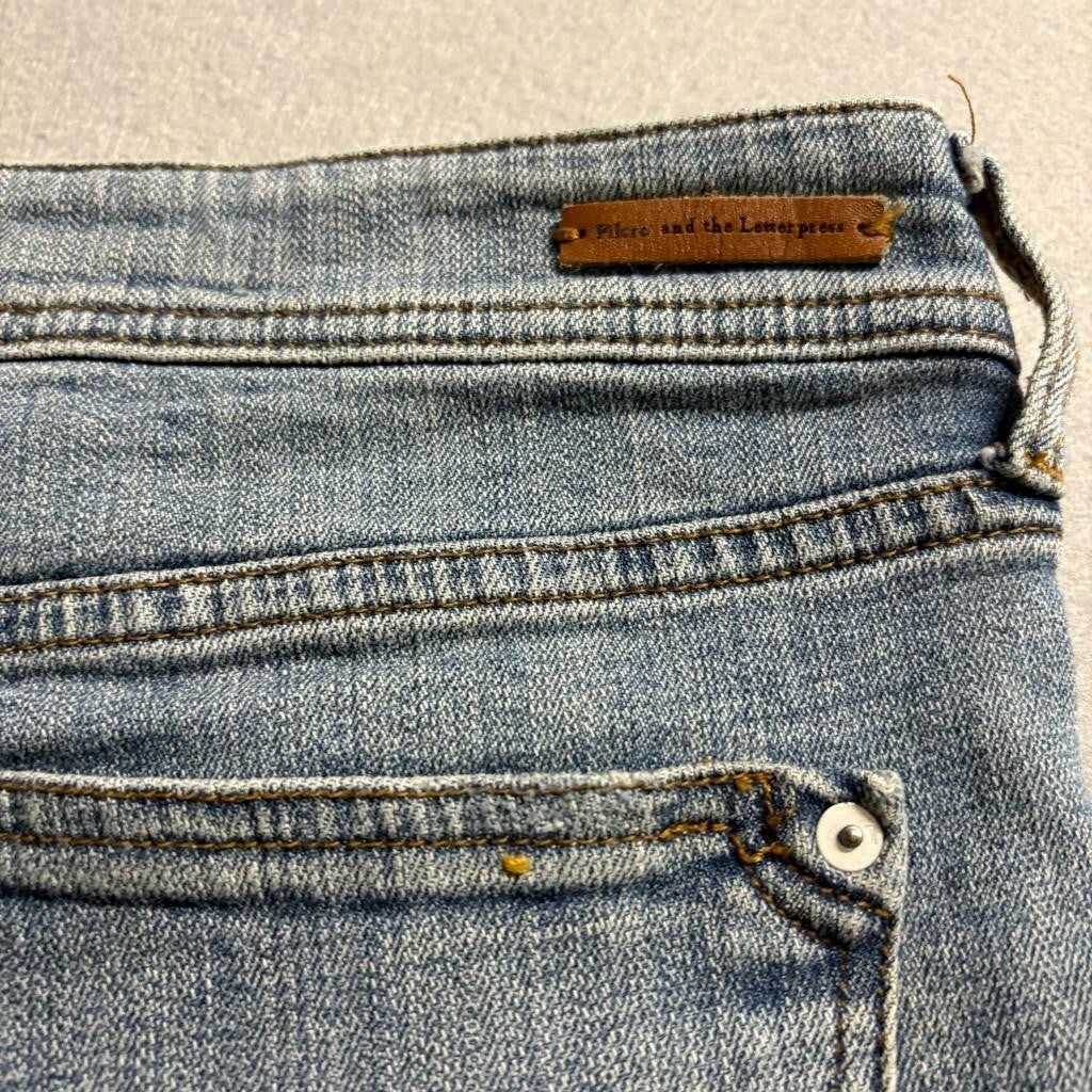 Pilcro and the Letterpress Slim Boyfriend Jeans Womens 29 Anthropologie Blue