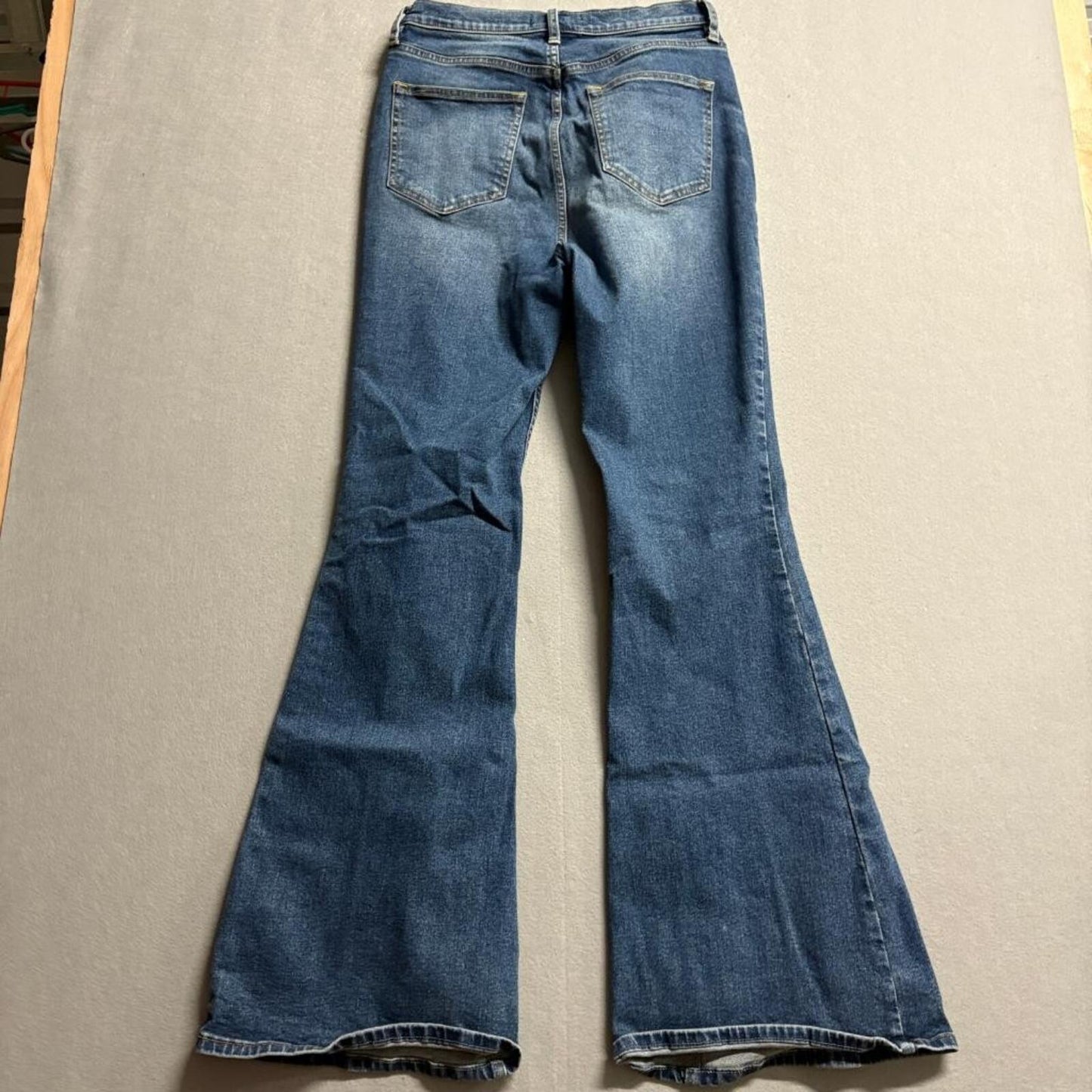 We The Free Free People CRVY Just Float On Flare Jeans Womens Size 29 Blue Denim