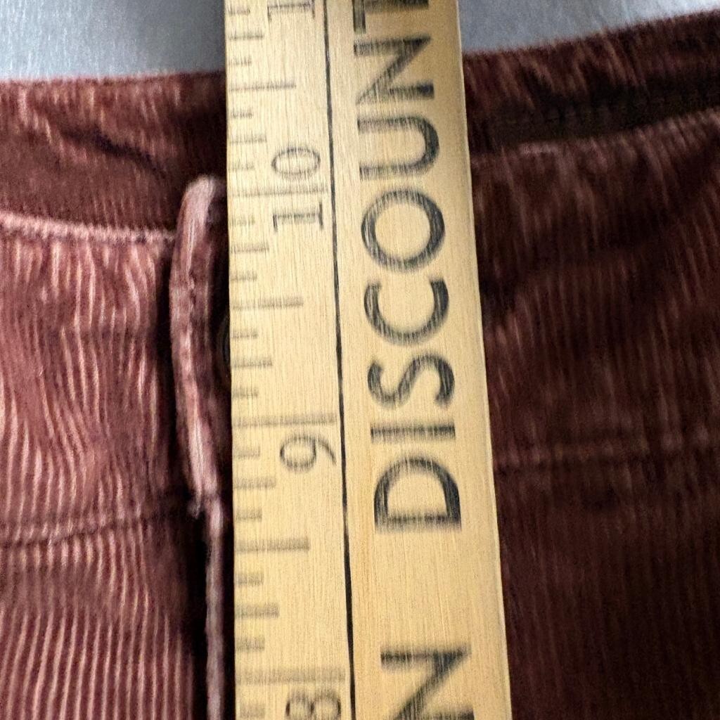 Bandolino Corduroy Pants Womens 6 Brown Stretch Bootcut Flare Cotton Blend