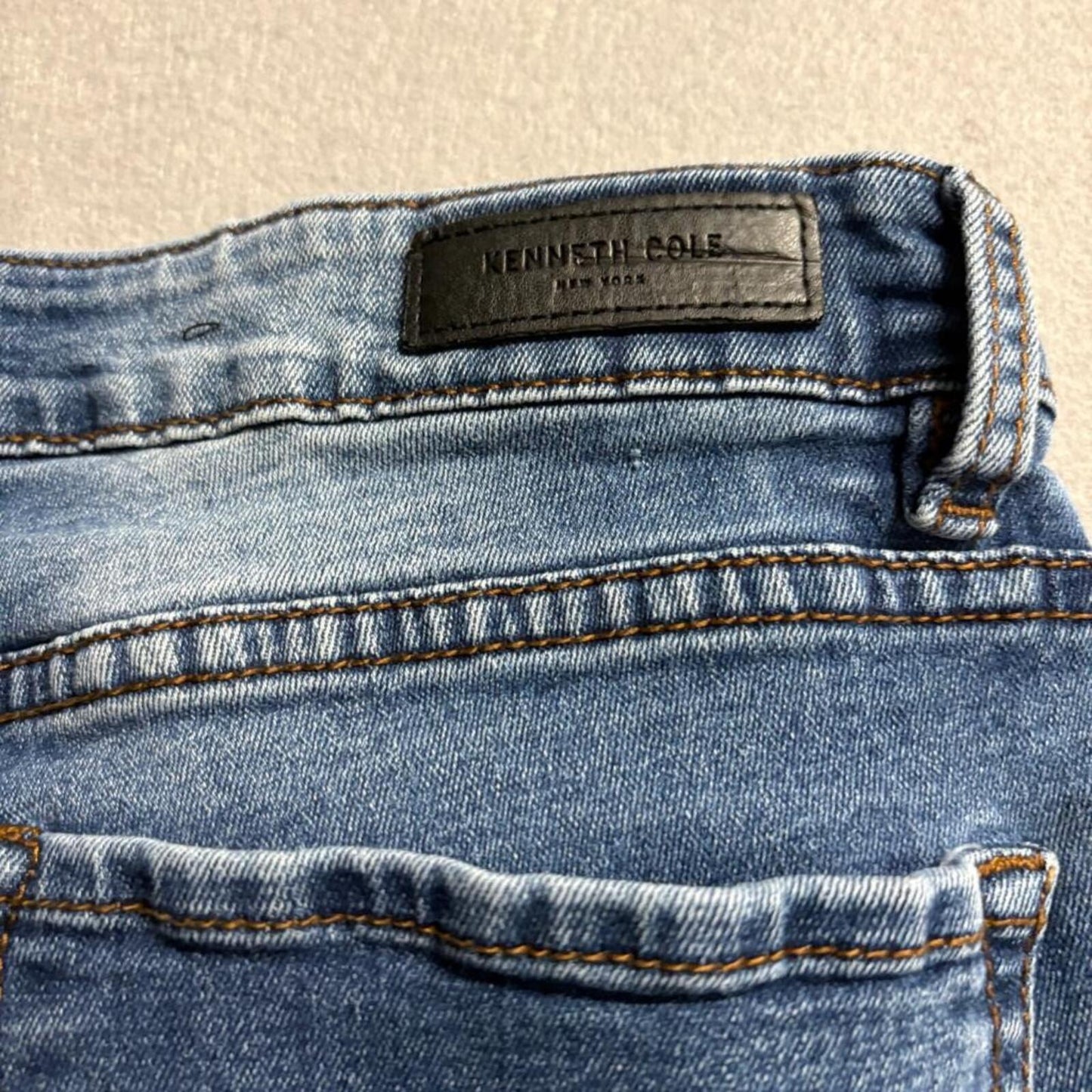 Kenneth Cole New York Jeans Mens 32x32 Blue Denim Athletic Fit Stretch