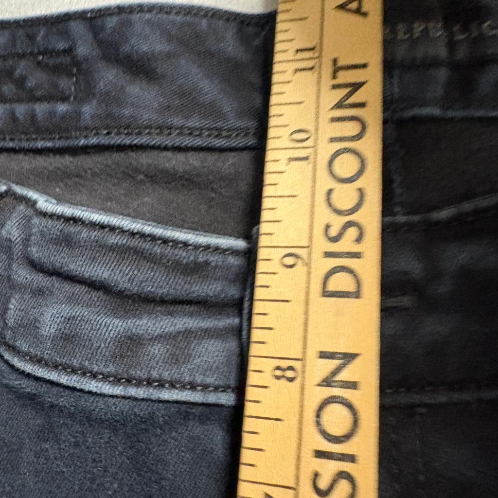 Rock and Republic Kashmiere Skinny Jeans Womens 18W Short Black Denim Stretch