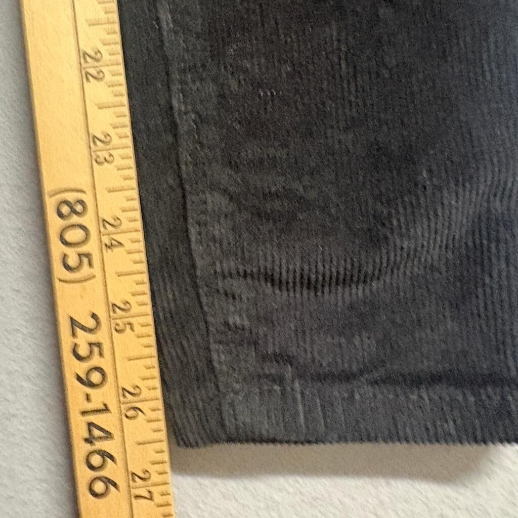 Madden Girl Corduroy Pants Womens 1 Black Stretch Skinny High Rise 26 Inseam